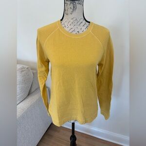 Hartford Alternative Classics yellow crew neck sweater size US 2